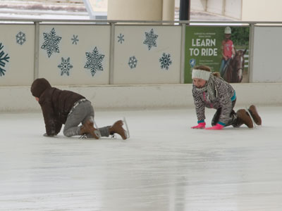Ice skating looks like so much fun.