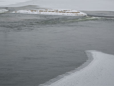 When the river freezes all the way across, I may try walking on water.