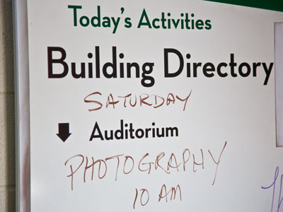 Many brave souls endured the cold to come to my class.