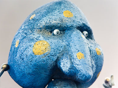 How Violet Beauregarde looked after she chewed the gum Willy Wonka told her not to chew.