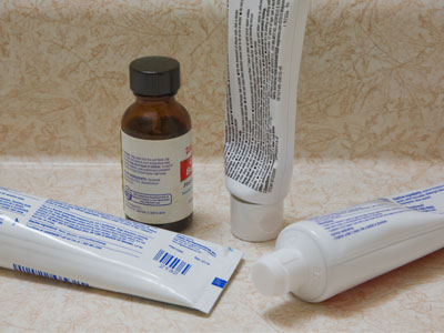 The older you get, the more bottles and tubes there are.