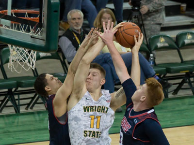 Somehow he made this shot, and then the free throw.