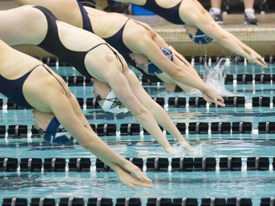 I got splashed a few times, but didn`t fall into the pool.