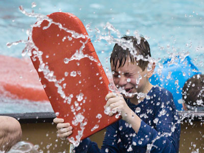 New this year was a paddleboard for defensive use.