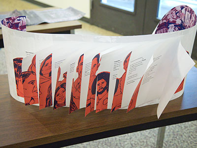 The books used an ancient Chinese binding technique called dragon scales, but the design was very modern.