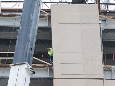 He`s got the whole wall in his hands.