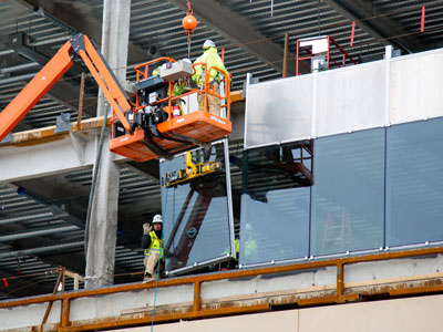 Construction workers usually don`t wave at me.