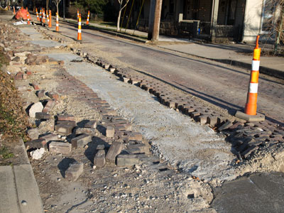 Tremendous progress has been made on the street.