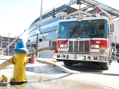 Every piece of fire apparatus in the city was here.