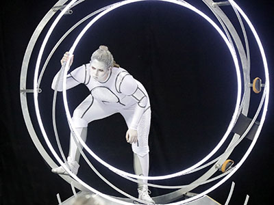 As usual, there were shows with freaky masks.