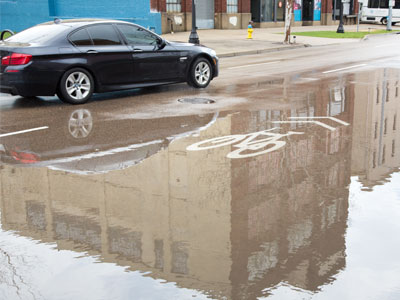 I`d avoid the bike lane if I were you.