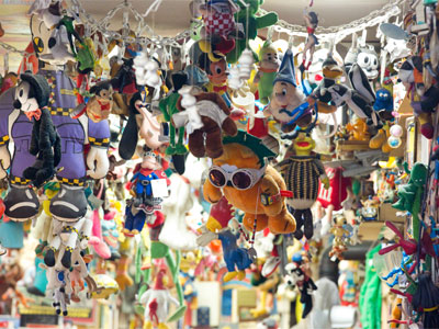 Some kids never put away their toys.