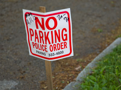 This actually makes me happy, since my deteriorating street is going to get repaved.