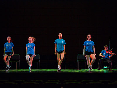 There was an Irish theme, complete with Celtic dancers.