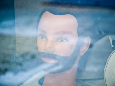 Keeping an eye on Second Street.