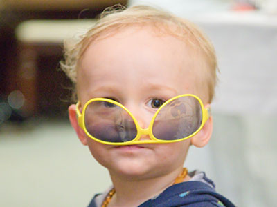 Rock star in training.