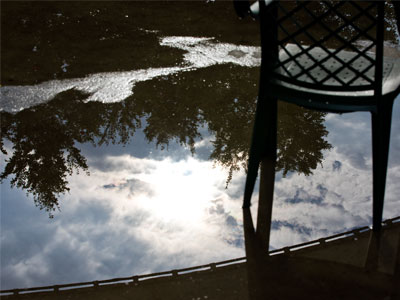 Looking up, looking down.