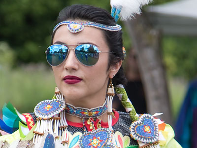 It was a sunny day for a pow wow.