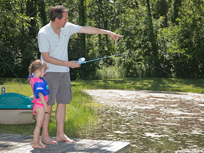 She came all the way from France to learn how to fish (see July 11, 2015).