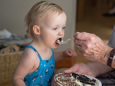 She came all the way from France to eat cake.