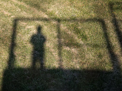 Seeking the sun, I leave behind only shadows.