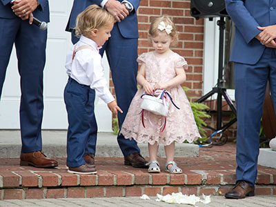 Discussing the finer points of flower petal distribution.