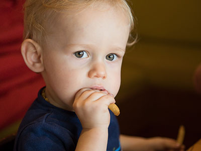 His favorite word:  `FRIES!`
