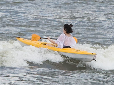 No life vest, no experience, but she survived.