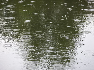 And then it started to rain.