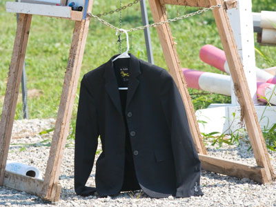 It was too hot this morning to wear the dark jackets.