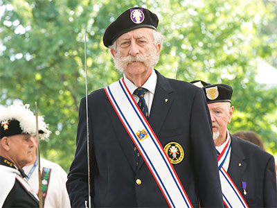 The sword and the whiskers seem to belong together.