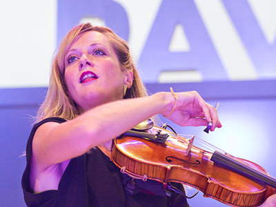 The fiddler was on fire.