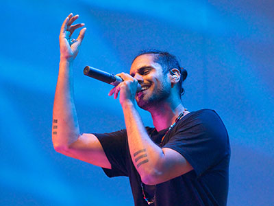 Colored lights and a fog machine made things difficult.