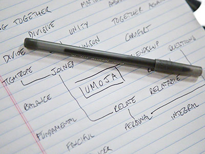 Then the band members and residents collaborated to write a new song on the theme of umoja, or unity.