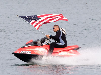 As Aretha Franklin sang The Star-Spangled Banner.