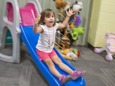 Working off a little excess energy.