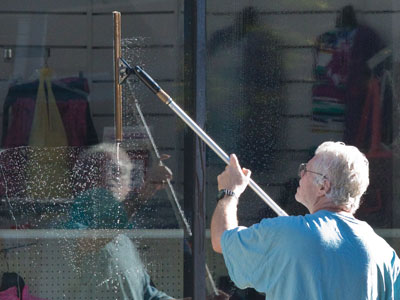 The word squeegee has its roots in the 1780s.