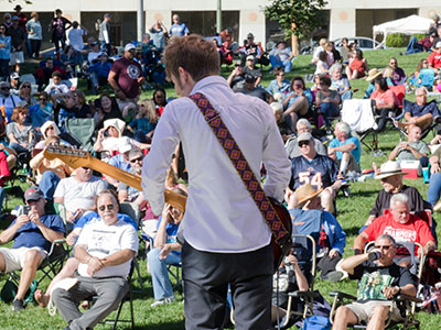 It was a beautiful day to be outside for some blues.