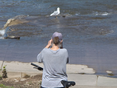 Bored with photographers.