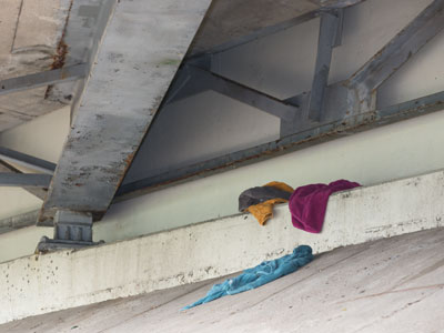 Waiting for when the last shall be first and the first shall be last, in a cardboard box beneath the underpass.  BRUCE SPRINGSTEEN