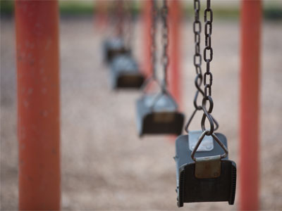 I was a daredevil swing jumper in sixth grade.