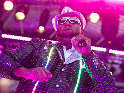 The Levitt Pavilion doesn`t have a roof, but still the Dayton Funk All-Stars blew the roof off the place tonight.