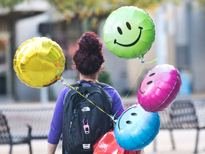 You`ve gotta carry your own happiness around with you.