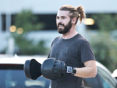 Itching for a fight.