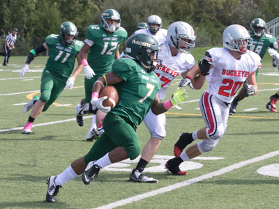 Fumble, punt, interception:  Wright State`s offense found a variety of ways to come up short today.
