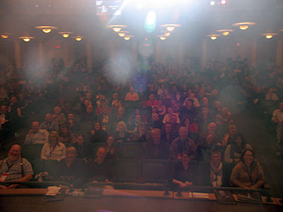 All of those wonderful people out there in the dark.