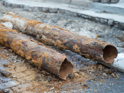 Maybe it was time to replace the water pipes in my neighborhood after all (see October 20, 2017).