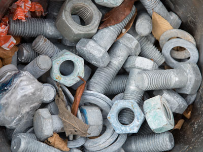 At the construction site.