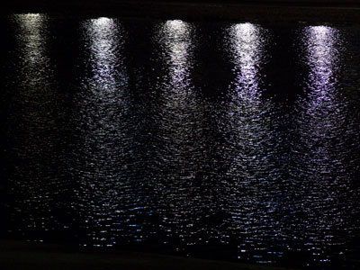 I don`t usually come to the river at night.