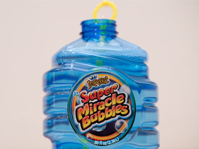 Inexplicably, no one gave me bubbles for Christmas (see December 13 above), so I bought a giant bottle.